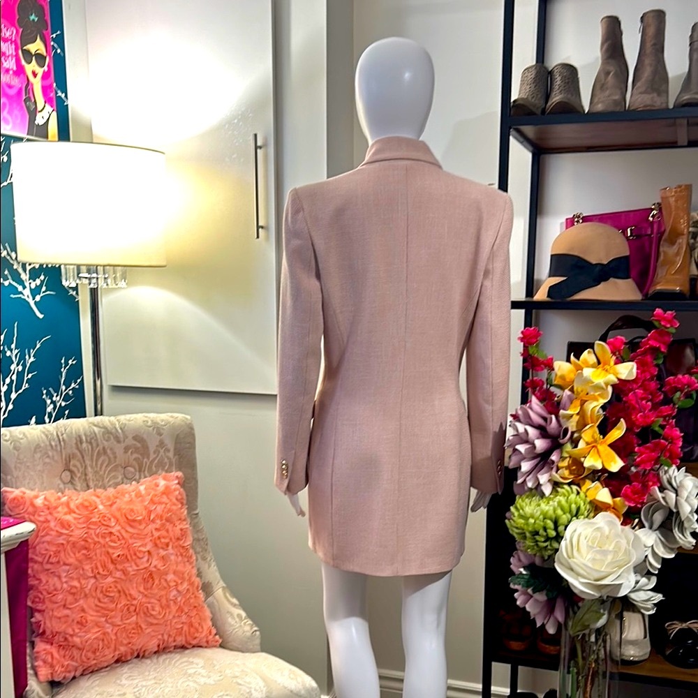 Zara Pink Blazer with Gold Buttons - Picture 11 of 16